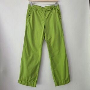 J.Crew Chino Pants Lime Green Broken-In City Fit Classic Twill Womens 4